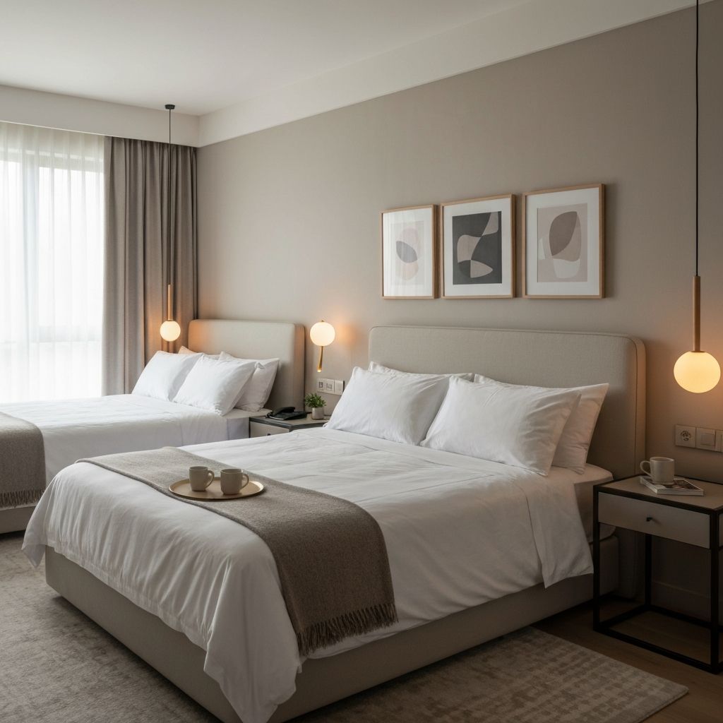 Serene bedroom recovery environment