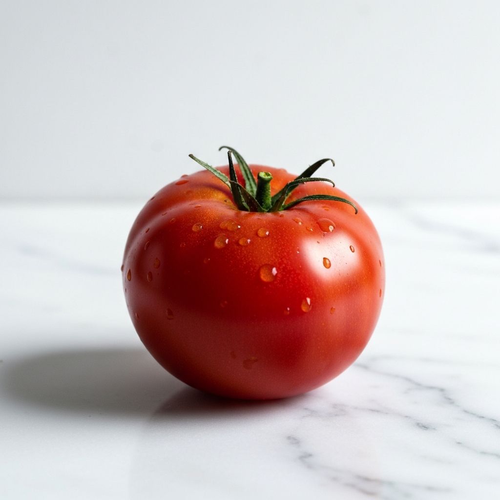 Single premium ingredient on marble surface